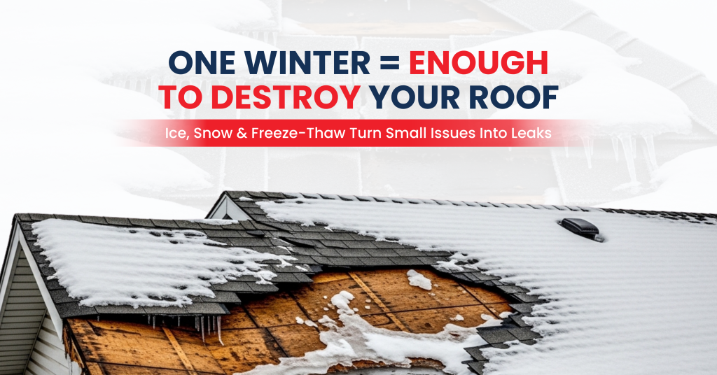 How Snow & Freeze-Thaw Cycles Damage Roofs in NJ?