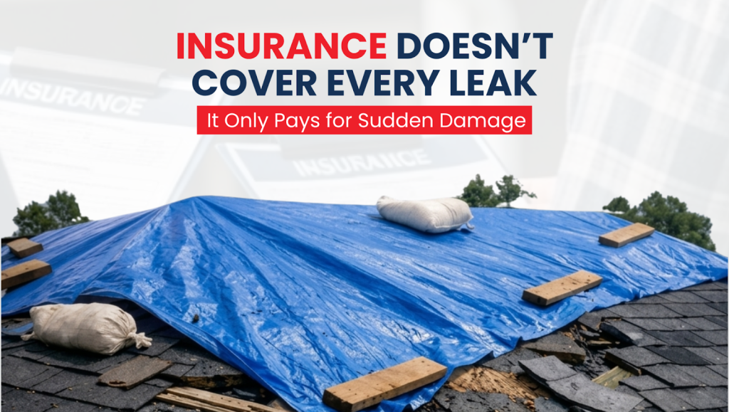 insurance doesnt cover leak it only pays for sudden damage.